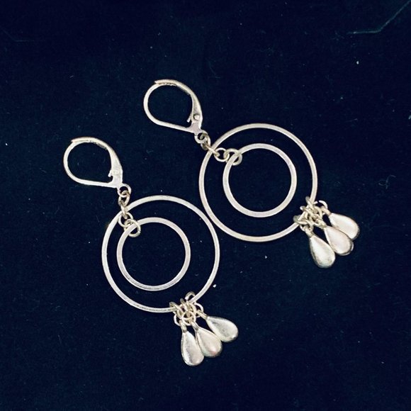Jewelry Double Hoop Dangle Earrings Poshmark